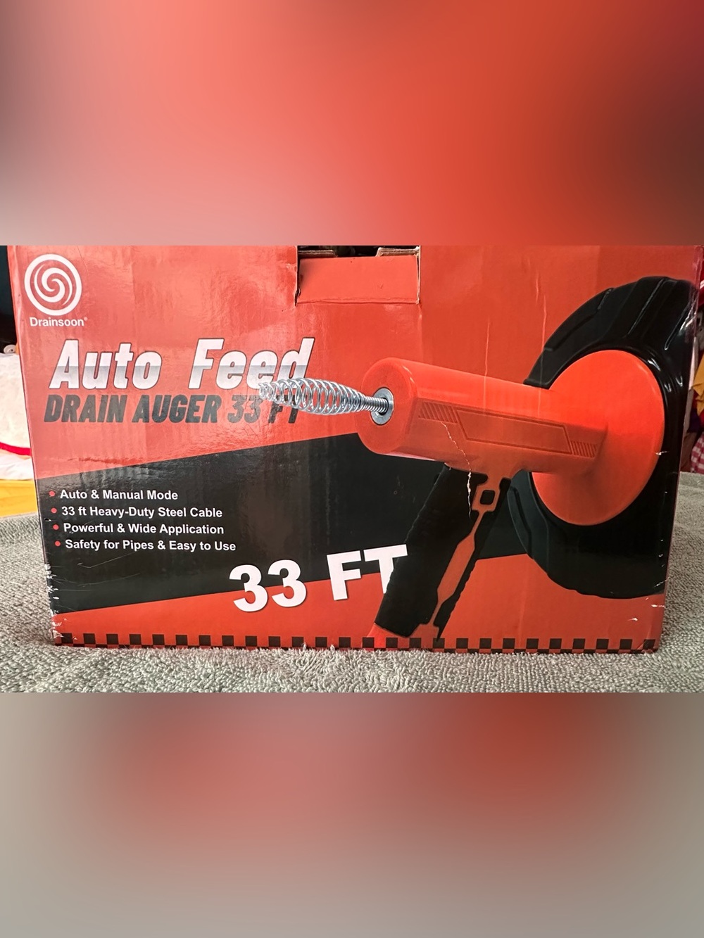 Auto Feed DRAIN AUGER 33 FT
